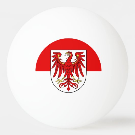 Vlag van Brandenburg Ping-Pong Ball (Achterkant)