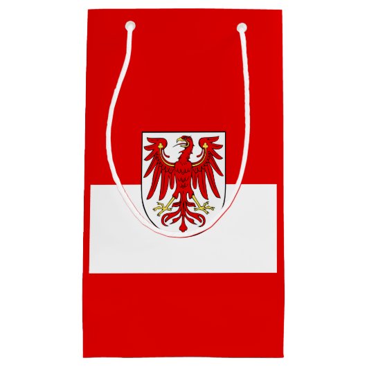 Vlag van Brandenburg Small Gift Bag Klein Cadeauzakje (Voorkant)