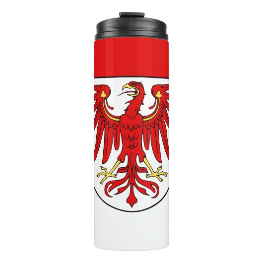 Vlag van Brandenburg Thermal Tumbler Thermosbeker (Voorkant)