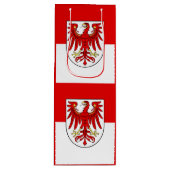Vlag van Brandenburg Wine Gift Bag Wijn Cadeautas (Voorkant)