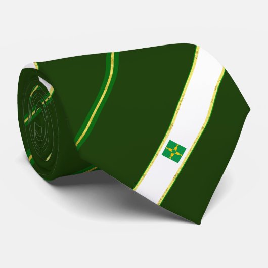 vlag van Brasilia stripes Stropdas (Opgerold)