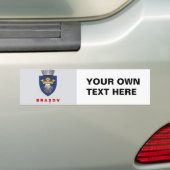 Vlag van Brasov Bumpersticker (Op auto)