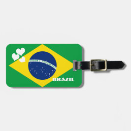 vlag van BRAZILIAN Bagagelabel