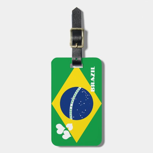 vlag van BRAZILIAN Bagagelabel (Voorkant verticaal)