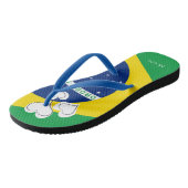 vlag van BRAZILIAN Teenslippers (Schuin)