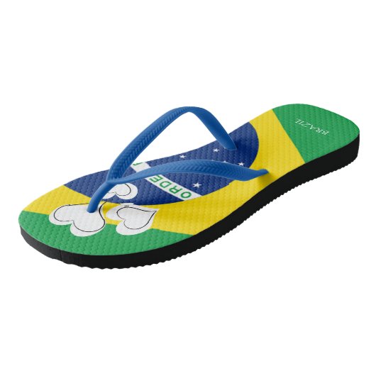 vlag van BRAZILIAN Teenslippers (Schuin)