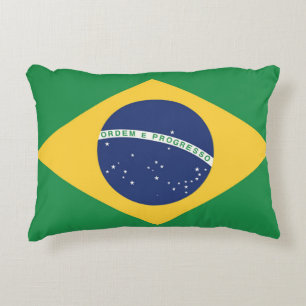 vlag van Brazilië Accent Kussen
