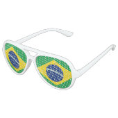 vlag van Brazilië Aviator Zonnebril (Gekanteld)