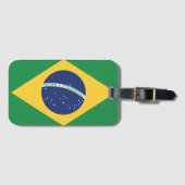 vlag van Brazilië Bagagelabel (Voorkant (horizontaal))