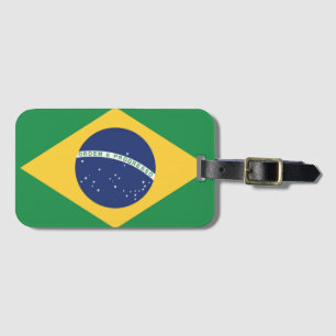 vlag van Brazilië Bagagelabel