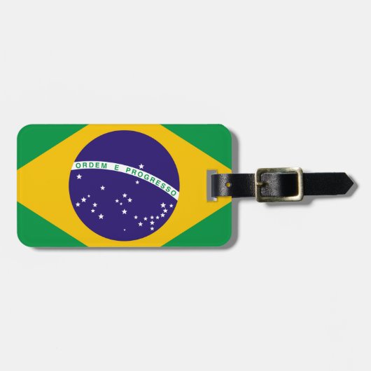 vlag van Brazilië Bagagelabel (Voorkant horizontaal)
