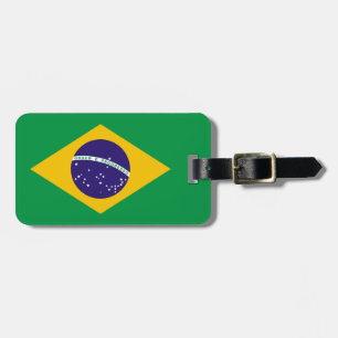 vlag van Brazilië Bandeira do Brasil Bagagelabel