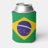 vlag van Brazilië Bandeira do Brasil Blikjeskoeler (Blikje Achterkant)