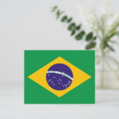 vlag van Brazilië Bandeira do Brasil Briefkaart (Staand voorkant)