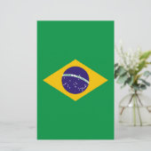 vlag van Brazilië Bandeira do Brasil Briefpapier (Staand voorkant)