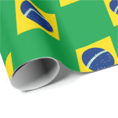 Vlag van Brazilië - Bandeira do Brasil Cadeaupapier (Rol Hoek)