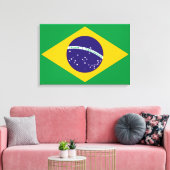 vlag van Brazilië Bandeira do Brasil Canvas Afdruk (Insitu (Woonkamer))