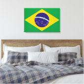 vlag van Brazilië Bandeira do Brasil Canvas Afdruk (Insitu (Slaapkamer))
