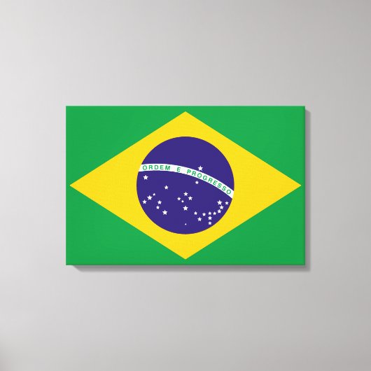 vlag van Brazilië Bandeira do Brasil Canvas Afdruk (Voorkant)