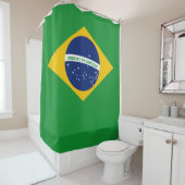 vlag van Brazilië Bandeira do Brasil Douchegordijn (In situ)