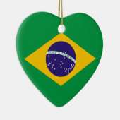 vlag van Brazilië Bandeira do Brasil Keramisch Ornament (Rechts)