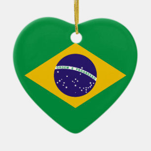 vlag van Brazilië Bandeira do Brasil Keramisch Ornament