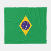 vlag van Brazilië Bandeira do Brasil medium Fleece Deken (Voorkant (Horizontaal))