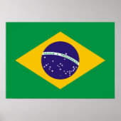 vlag van Brazilië Bandeira do Brasil Poster (Voorkant)