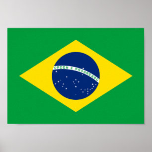 Vlag van Brazilië - Bandeira do Brasil Poster