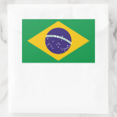 vlag van Brazilië Bandeira do Brasil Rechthoekige Sticker (Tas)