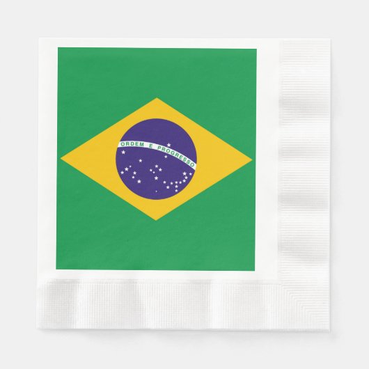 vlag van Brazilië Bandeira do Brasil Servetten (Voorkant)