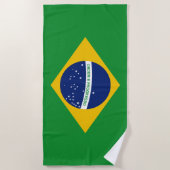 vlag van Brazilië Bandeira do Brasil Strandlaken (Voorkant)
