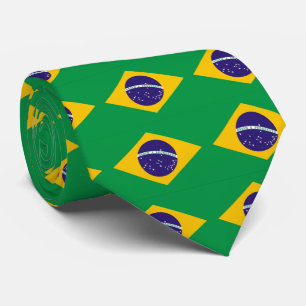 vlag van Brazilië Bandeira do Brasil Stropdas