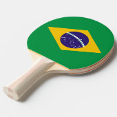 vlag van Brazilië Bandeira do Brasil Tafeltennisbatje (Voorkant Gekanteld)