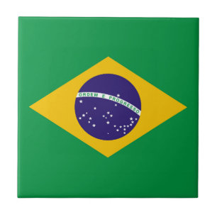 vlag van Brazilië Bandeira do Brasil Tegeltje