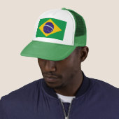 vlag van Brazilië Bandeira do Brasil Trucker Pet (In situ)