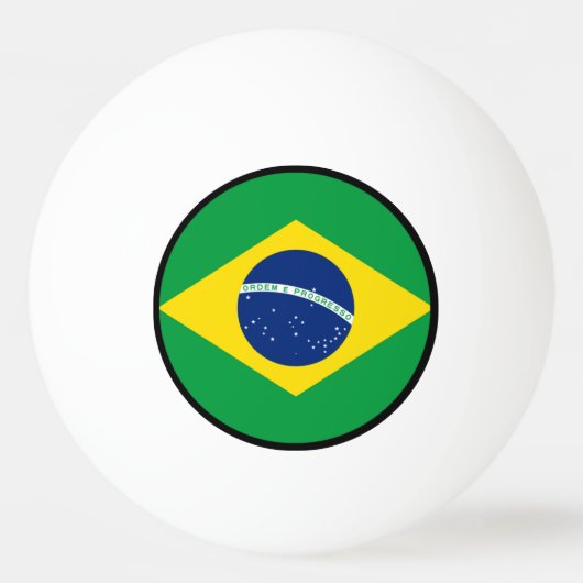 Vlag van Brazilië, Brazilië Pingpongbal (Achterkant)