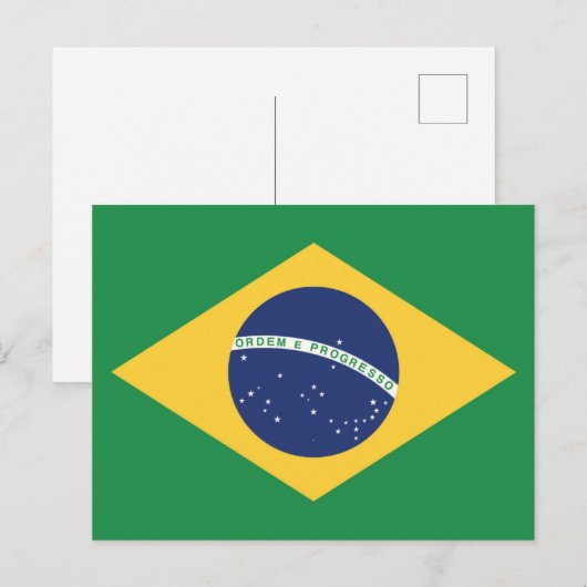 vlag van Brazilië Briefkaart (Voorkant / Achterkant)