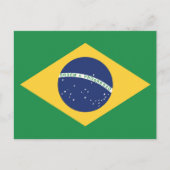 vlag van Brazilië Briefkaart (Voorkant)