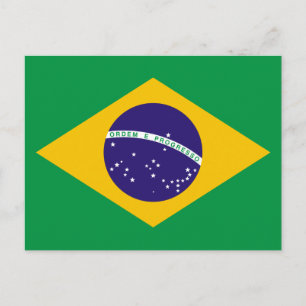 vlag van Brazilië Briefkaart