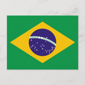 vlag van Brazilië Briefkaart
