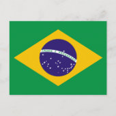 vlag van Brazilië Briefkaart (Voorkant)
