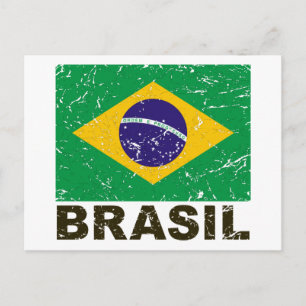  vlag van Brazilië Briefkaart