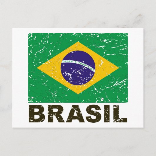  vlag van Brazilië Briefkaart (Voorkant)