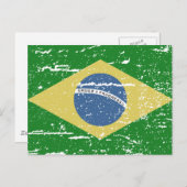  vlag van Brazilië Briefkaart (Voorkant / Achterkant)