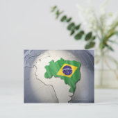 vlag van Brazilië Briefkaart (Staand voorkant)