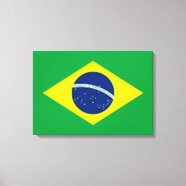 vlag van Brazilië Canvas Afdruk