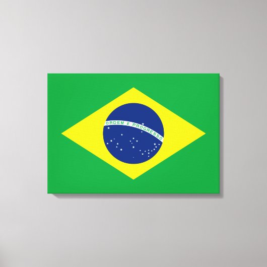 vlag van Brazilië Canvas Afdruk (Voorkant)