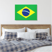 vlag van Brazilië Canvas Afdruk (Insitu (Slaapkamer))