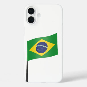 vlag van Brazilië iPhone 16 Plus Hoesje